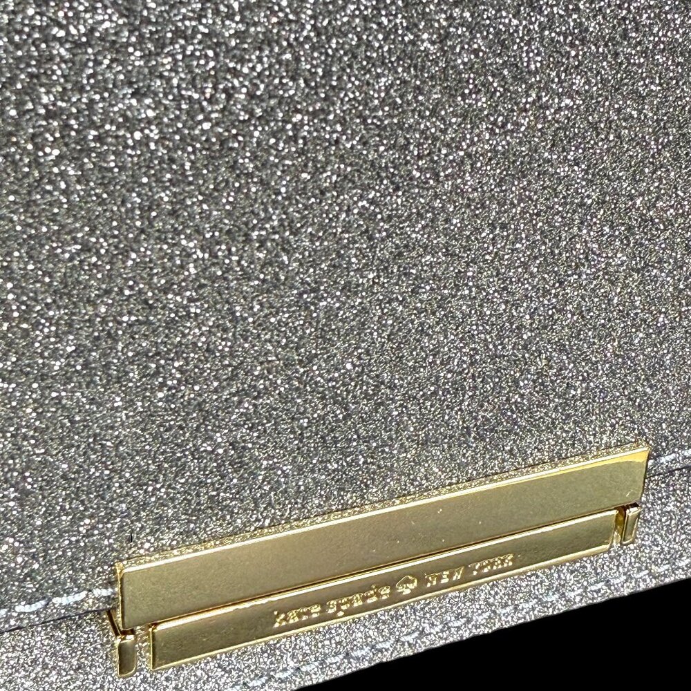 Kate Spade Storybook Lining Glitter Burgess Court Convertible Crossbody Bag - Picture 5 of 17